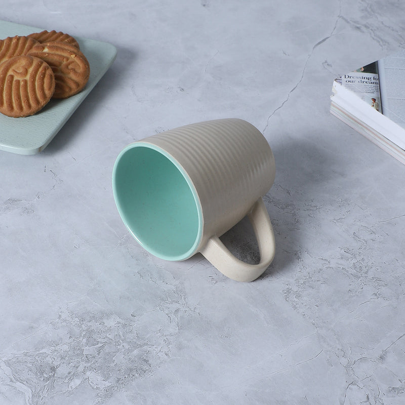 Mug & Tea Cup - Osmo Melamine Mug (Beige & Blue) - 250 ML