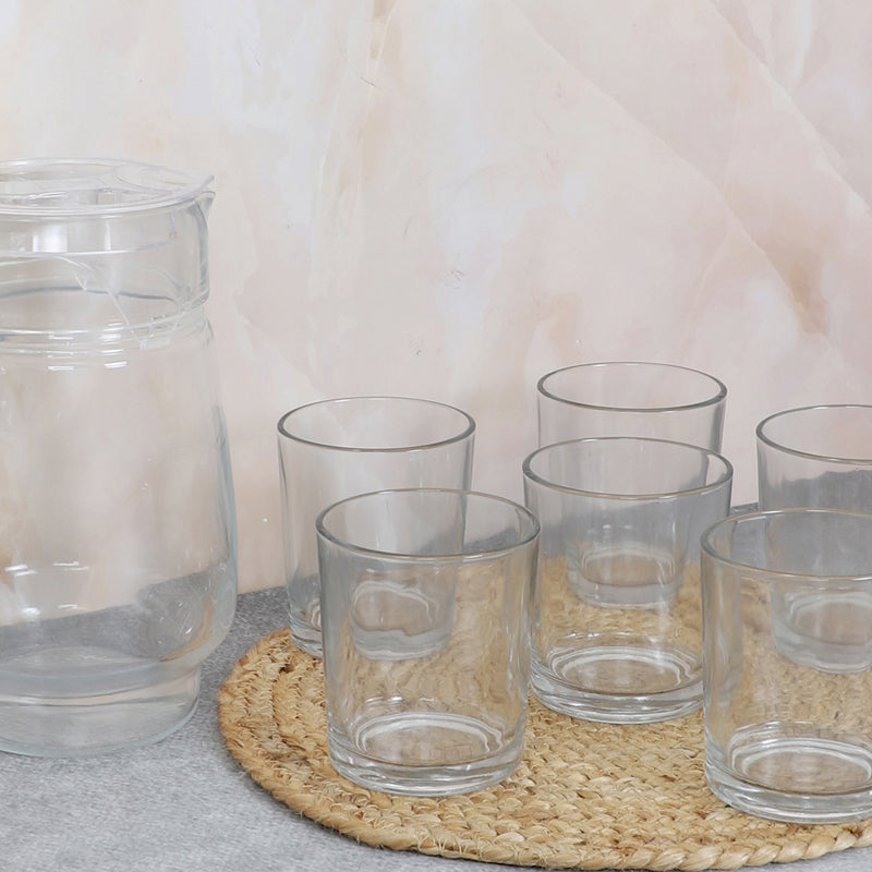 Jug & Glasses Set - Wira 1750 ML Jug With 280 ML Glass - Seven Piece Set