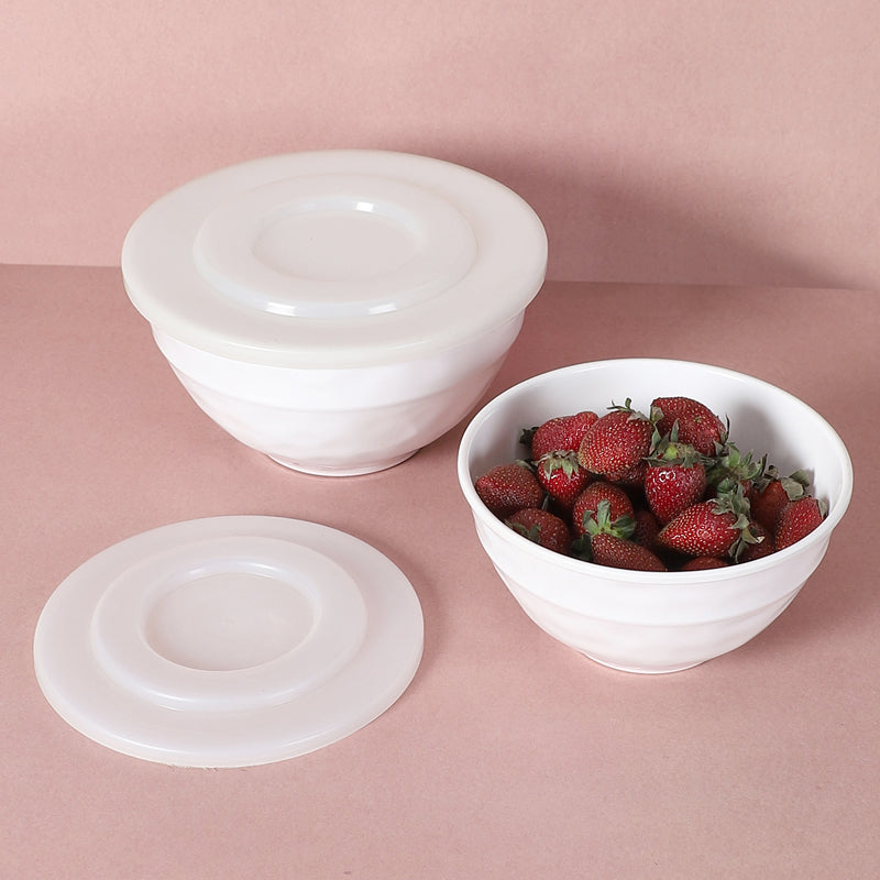 Bowl - Maneva Serving Bowl (White) - Set Of Two