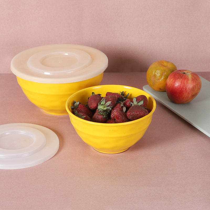 Bowl - Maneva Serving Bowl (Yellow) - Set Of Two