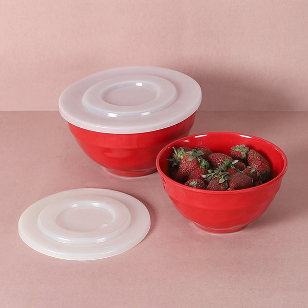 Bowl - Maneva Serving Bowl (Red) - Set Of Two