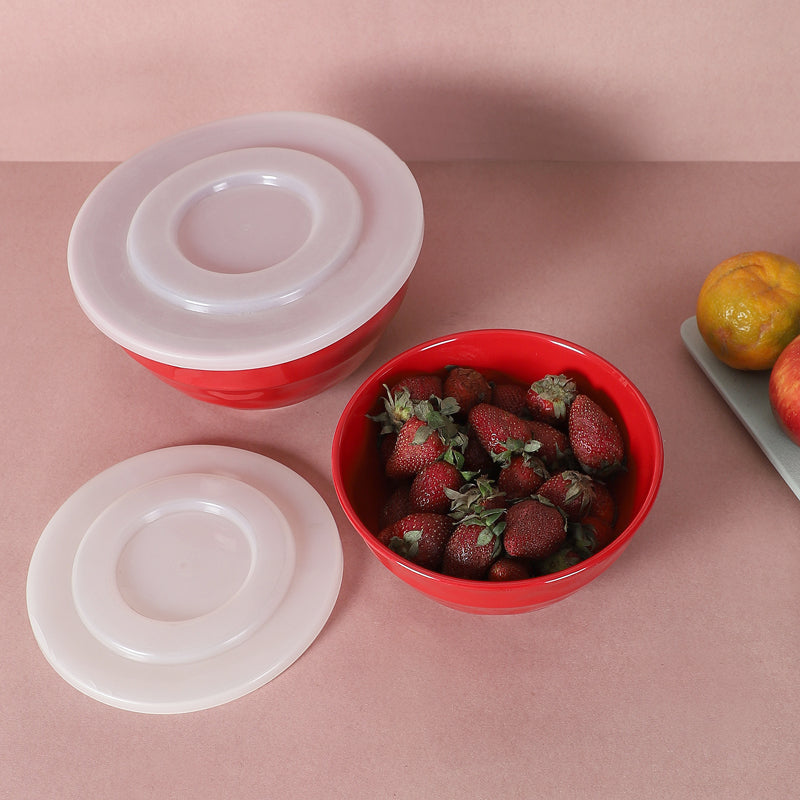 Bowl - Maneva Serving Bowl (Red) - Set Of Two