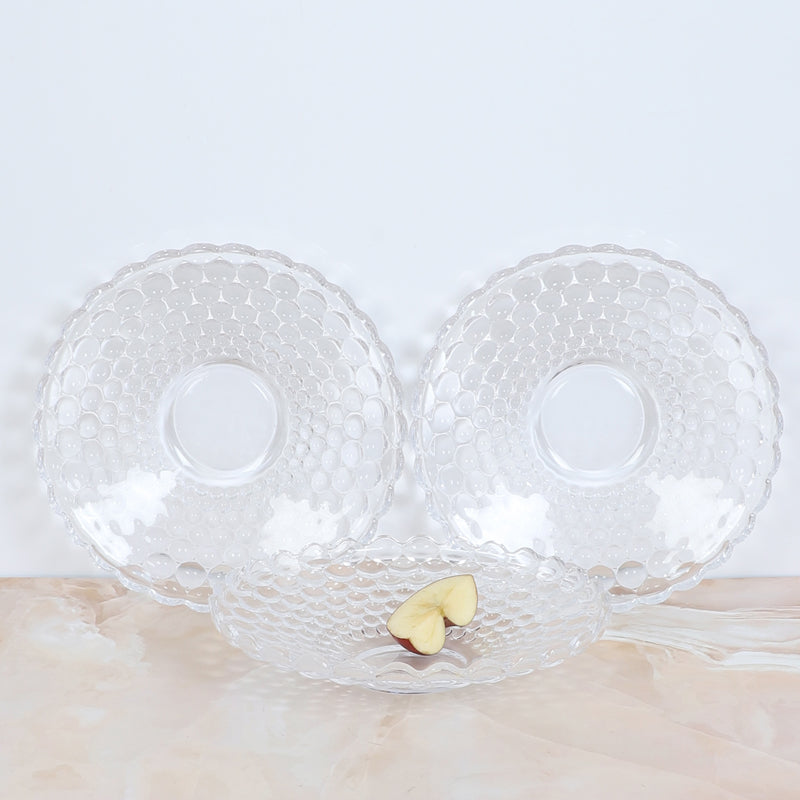 Platter - Firouz Glass Platter - Set Of Three