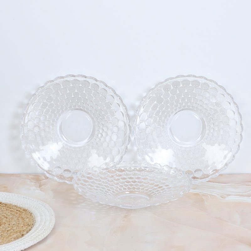 Platter - Firouz Glass Platter - Set Of Three