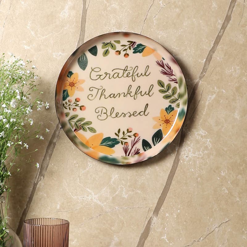 Buy Grateful Charm Wall Plate Wall Plates from Vaaree