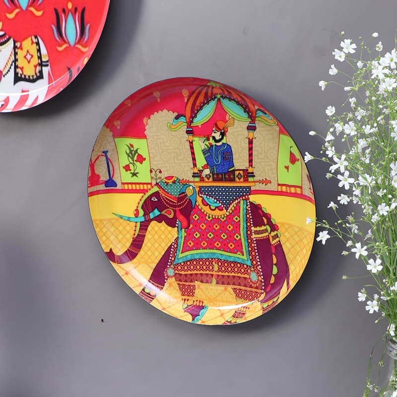 Buy Royal Gaja Wall Plate - Set Of Two Wall Plates from Vaaree