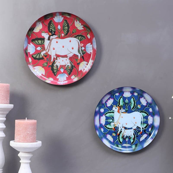 Wall Plates - Nandi Grace Wall Plate - Set Of Two