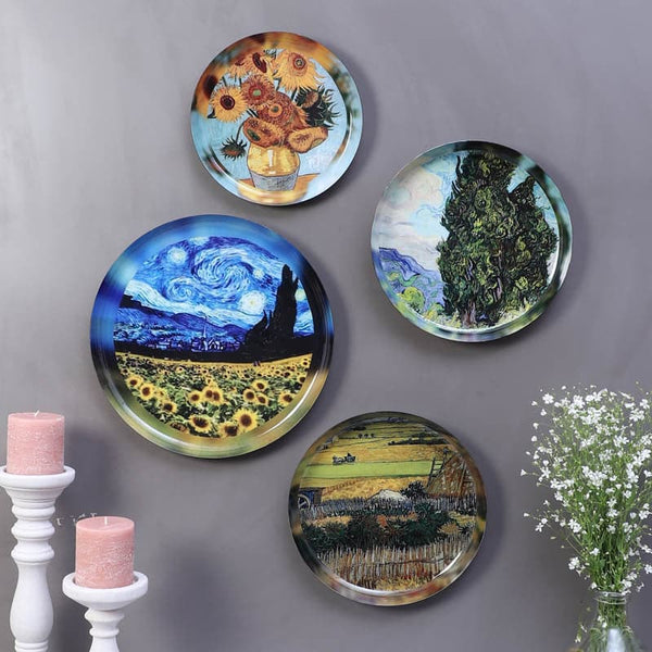 Buy Wonder Scapes Wall Plate - Set Of Four Wall Plates from Vaaree