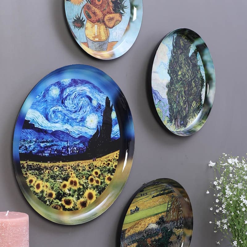 Buy Wonder Scapes Wall Plate - Set Of Four Wall Plates from Vaaree