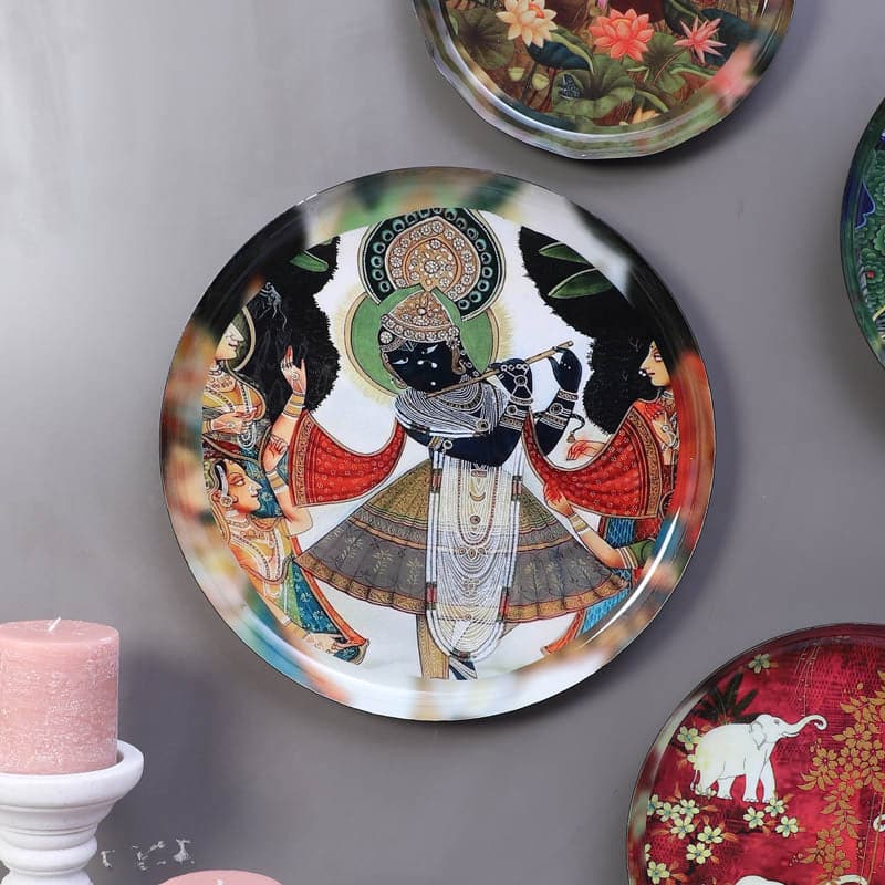 Buy Masaai Mist Wall Plate - Set Of Four Wall Plates from Vaaree