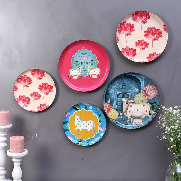 Wall Plates - Nandi Beauty Wall Plate - Set Of Five