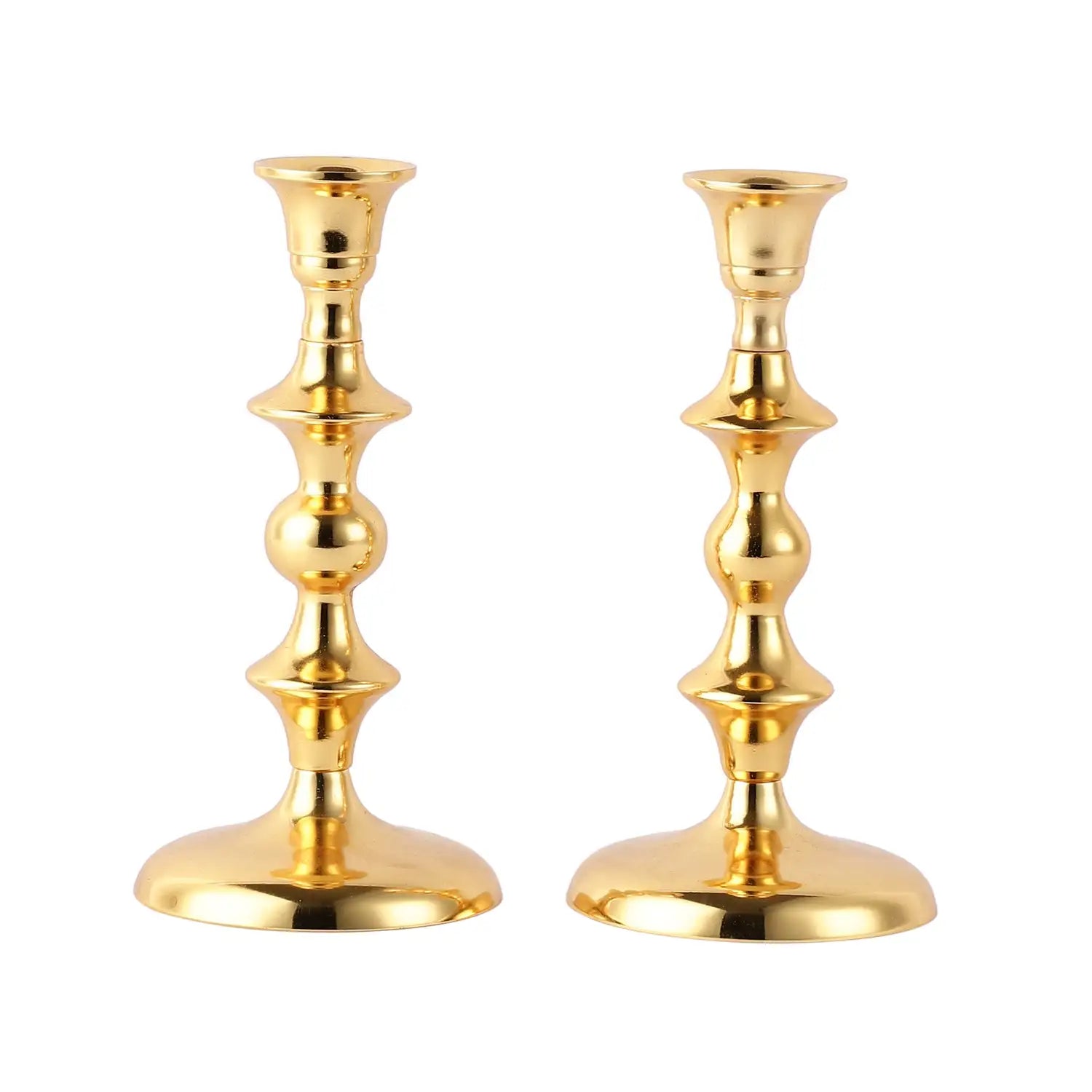 Buy Morgera Candle Holder (Gold) - Set Of Two Candle Holders from Vaaree