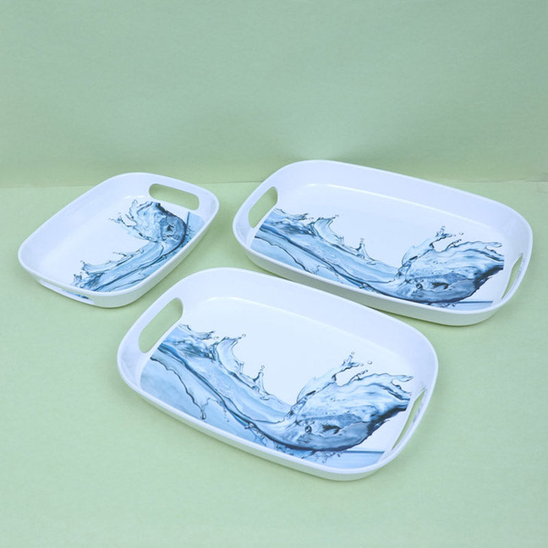 Buy Vinera Serving Tray - Set Of Three Serving Tray from Vaaree