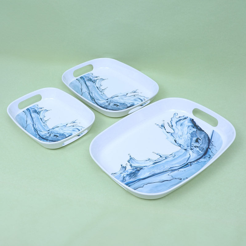 Buy Vinera Serving Tray - Set Of Three Serving Tray from Vaaree