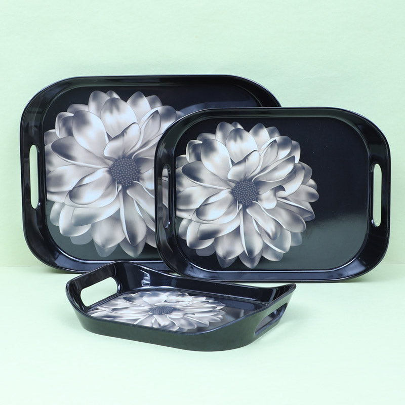 Buy Dandelion Glam Serving Tray - Set Of Three Serving Tray from Vaaree