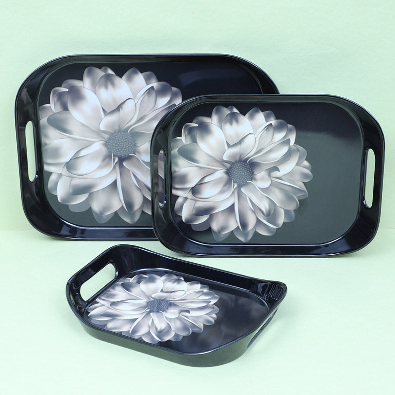 Buy Dandelion Glam Serving Tray - Set Of Three Serving Tray from Vaaree