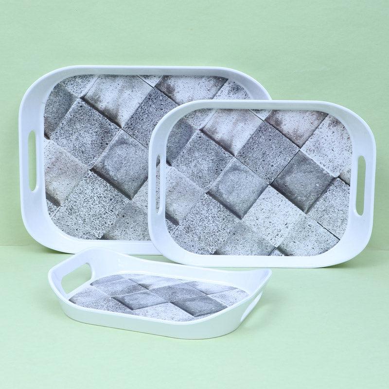 Buy Fistesia Serving Tray - Set Of Three Serving Tray from Vaaree