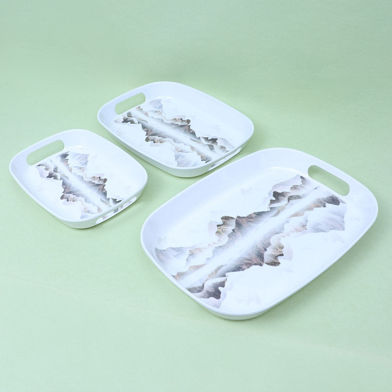 Buy Madva Serving Tray - Set Of Three Serving Tray from Vaaree