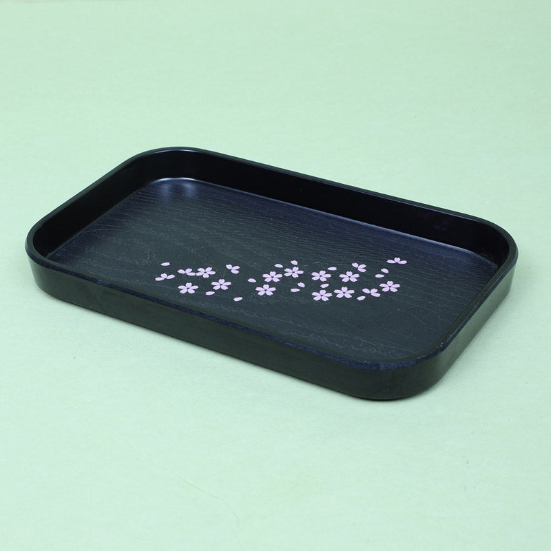 Buy Eltira Floral Serving Tray - Black Serving Tray from Vaaree