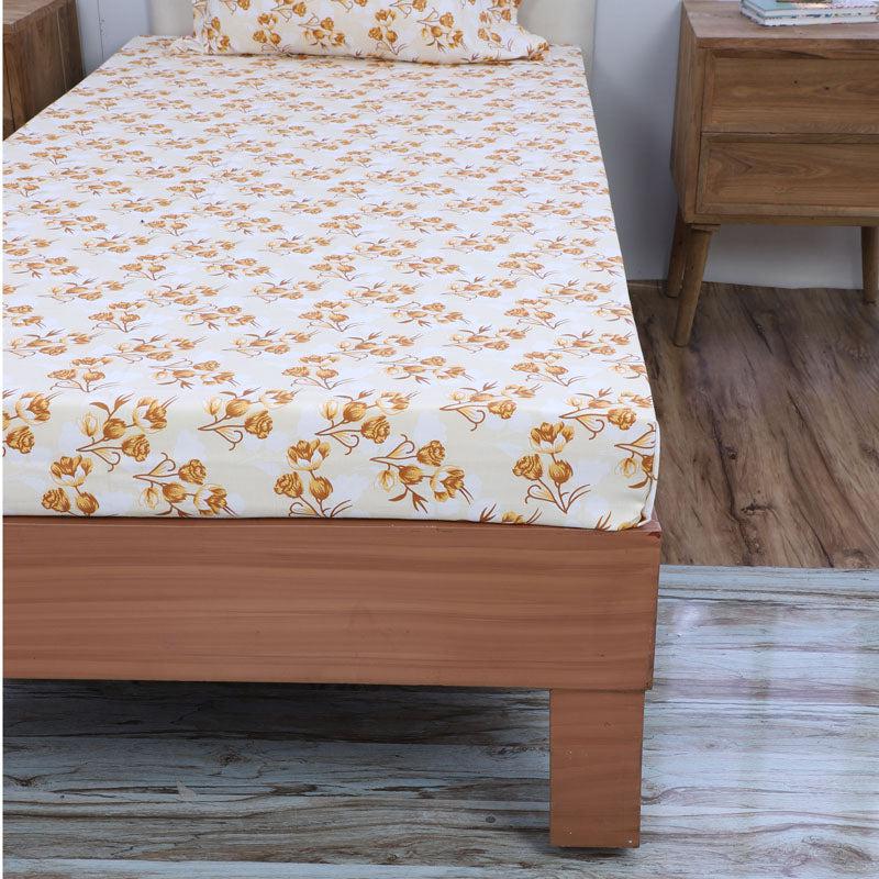 Buy Gemonisis Printed Bedsheet - Yellow Bedsheets from Vaaree