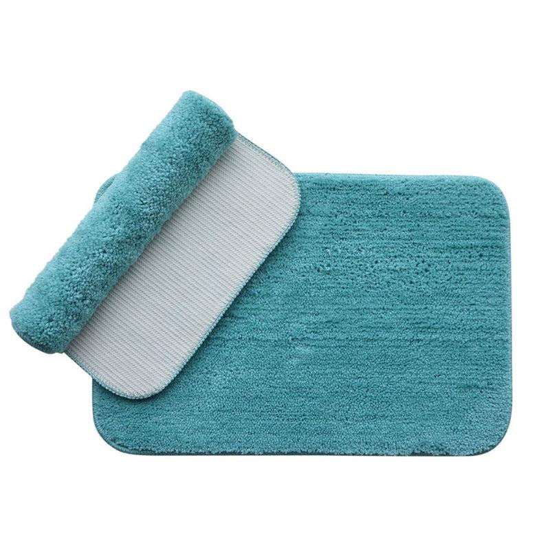 Buy Aldo Anti Skid Bathmat (Sky Blue) - Set Of Two Bath Mats from Vaaree