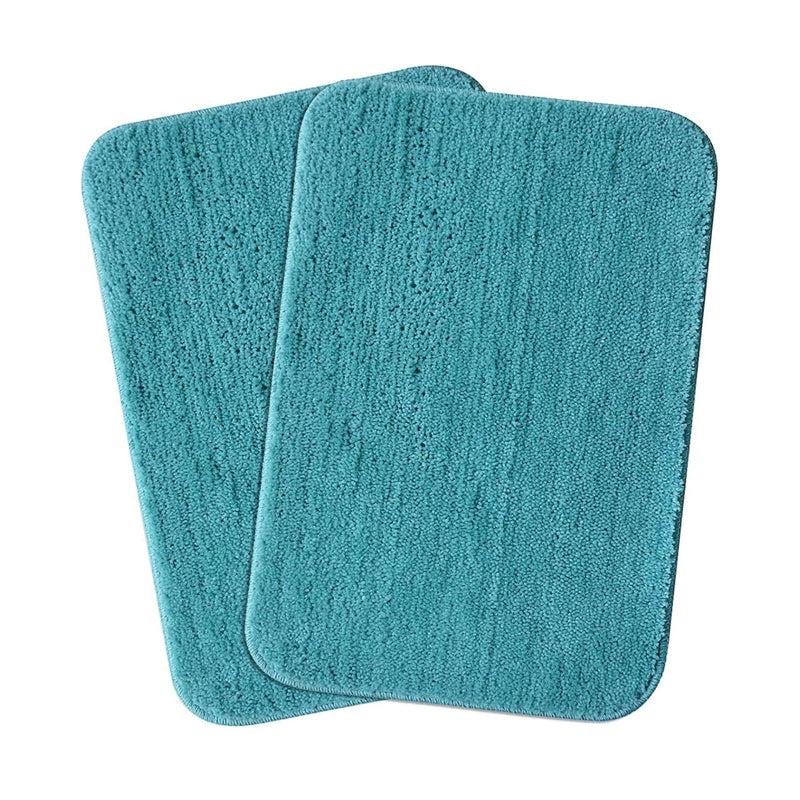 Buy Aldo Anti Skid Bathmat (Sky Blue) - Set Of Two Bath Mats from Vaaree