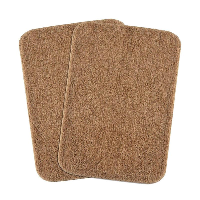 Bath Mats - Aldo Anti Skid Bathmat (Light Brown) - Set Of Two