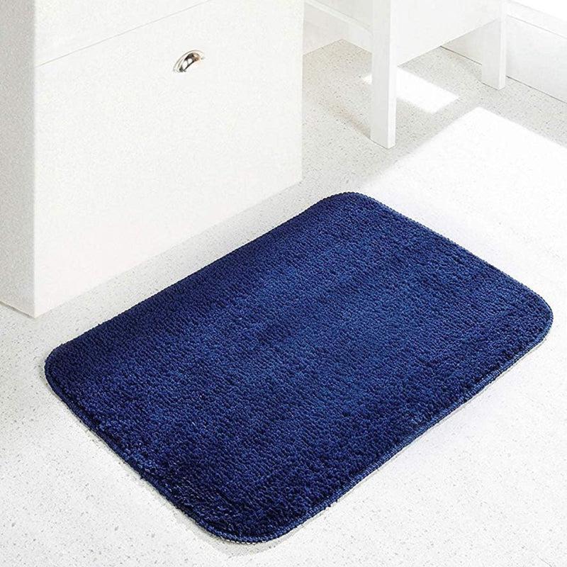 Buy Aldo Anti Skid Bathmat (Dark Blue) - Set Of Two Bath Mats from Vaaree