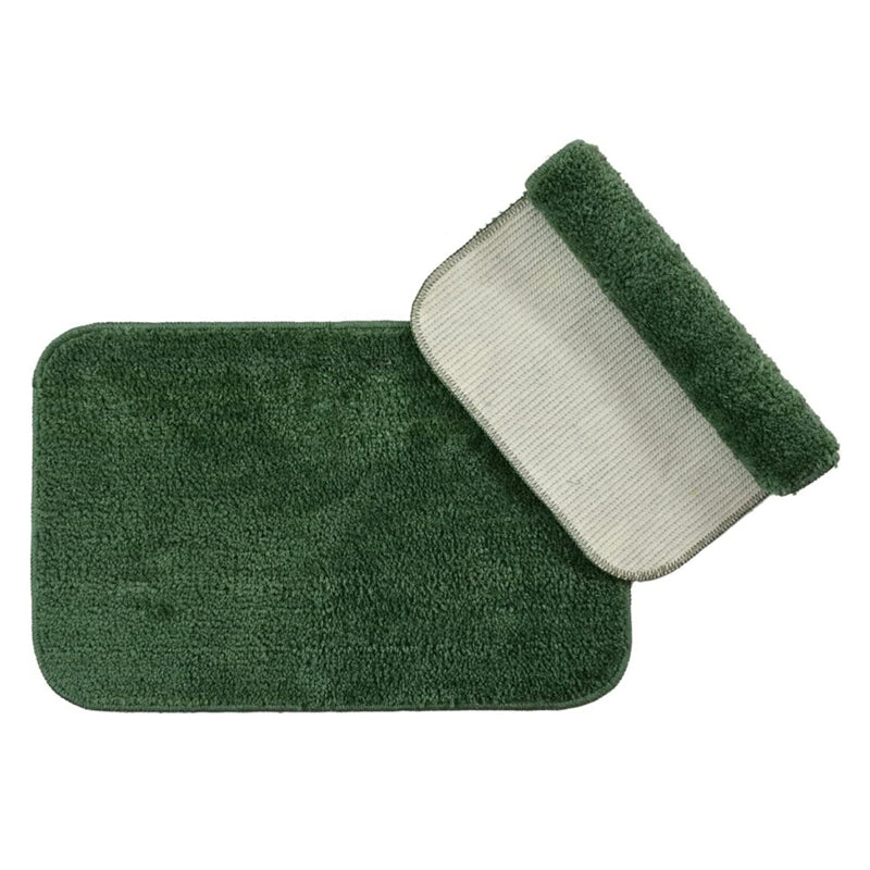 Buy Aldo Anti Skid Bathmat (Green) - Set Of Two Bath Mats from Vaaree