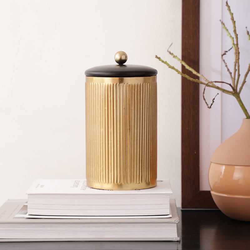 Buy Mayoz Storage Jar - Gold Container from Vaaree