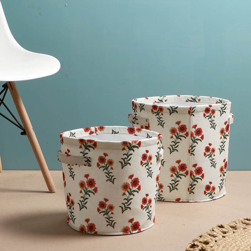 Laundry Basket - Blossom Space Storage Basket - Set Of Two