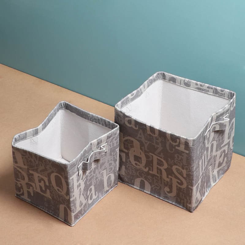 Laundry Basket - Clutter Clear Storage Basket - Set Of Two