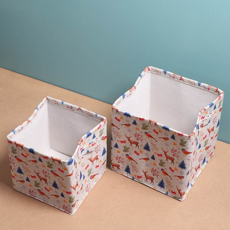 Laundry Basket - Serene Stack Storage Basket - Set Of Two