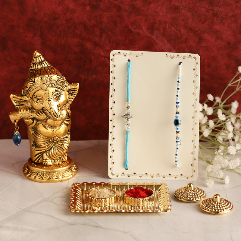 Buy Ganesha Bless Rakhi Hamper Rakhi Hamper from Vaaree