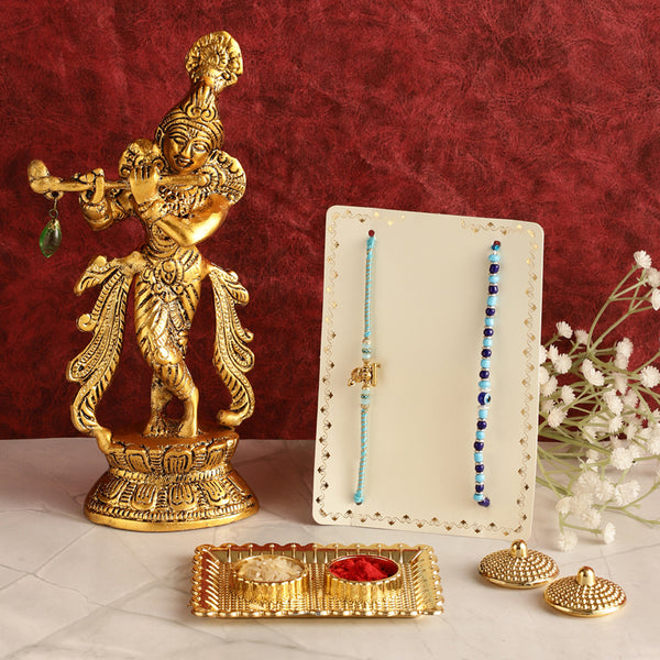 Buy Krishna Natan Rakhi Hamper Rakhi Hamper from Vaaree