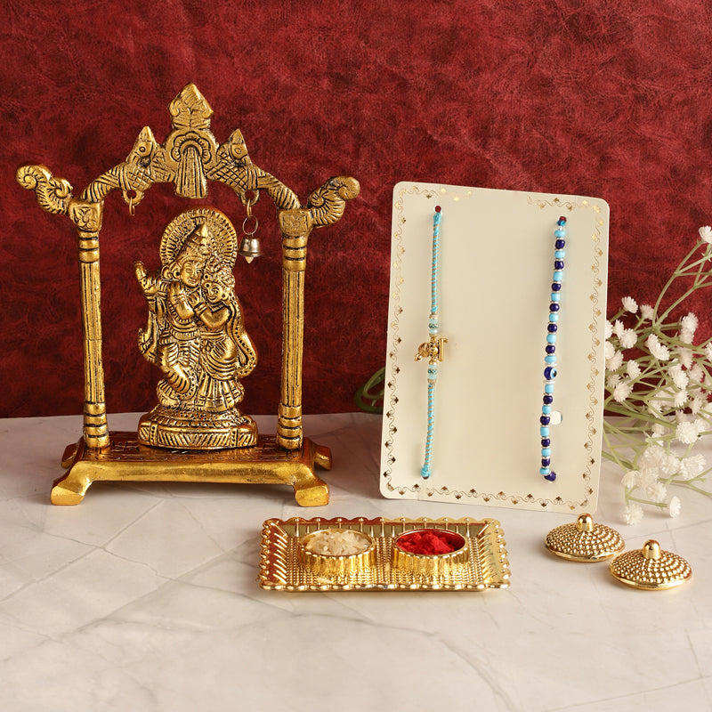 Buy Radha Krishna Rakhi Hamper Rakhi Hamper from Vaaree