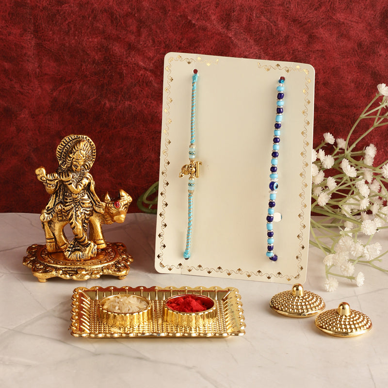 Buy Divine Krishna Rakhi Hamper Rakhi Hamper from Vaaree