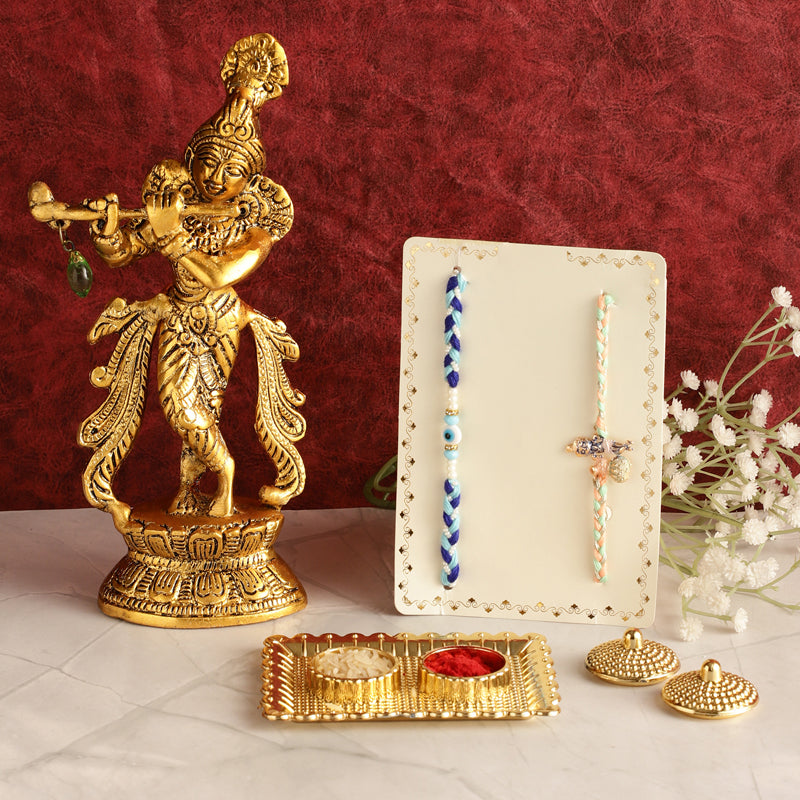 Buy Krishna Geet Kids Rakhi Hamper Rakhi Hamper from Vaaree