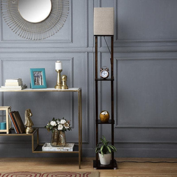 Buy Mystie Gleam Floor Lamp With Shelf at Vaaree online | Beautiful Floor Lamp to choose from