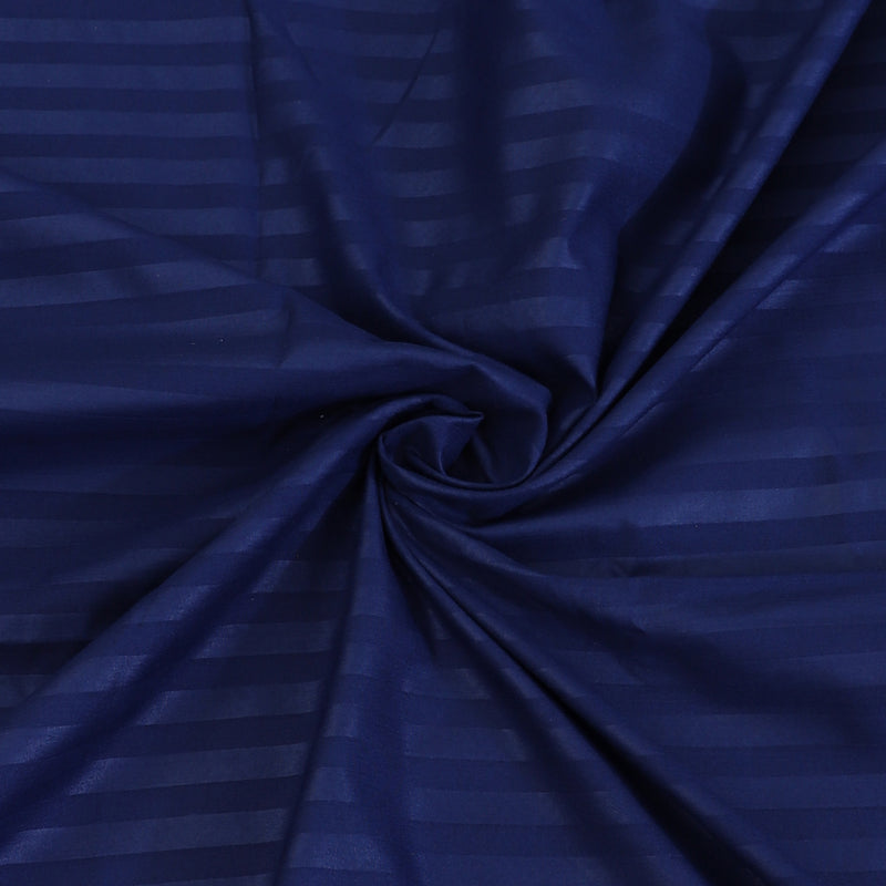 Bedsheets - Ruth Striped Bedsheet - Dark Blue