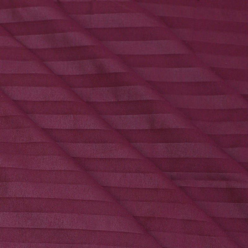 Bedsheets - Ruth Striped Bedsheet - Maroon