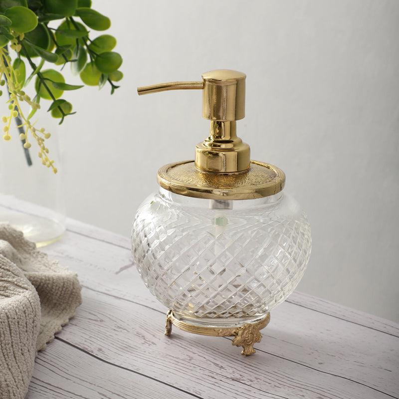 Buy Vaira Crystal Soap Dispenser - Gold Accessories & Sets from Vaaree