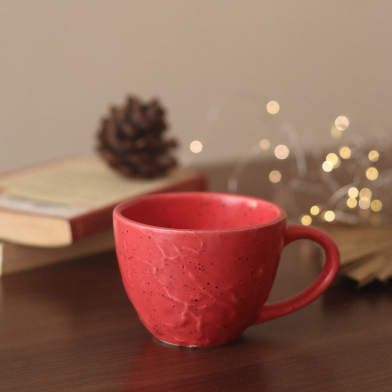 Buy Meva Ceramic Cup (230 ML) - Red Mug & Tea Cup from Vaaree