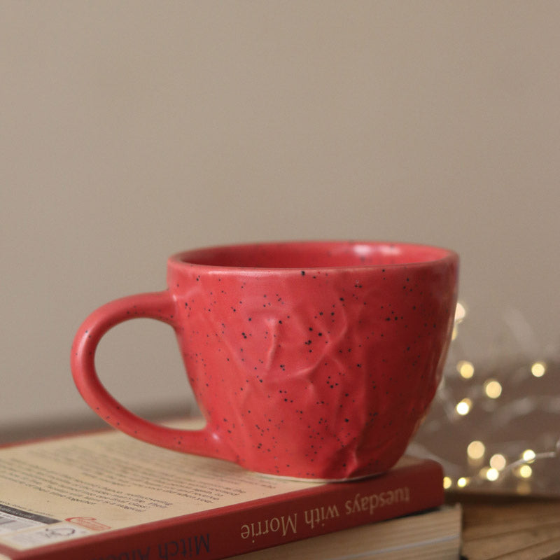 Buy Meva Ceramic Cup (230 ML) - Red Mug & Tea Cup from Vaaree