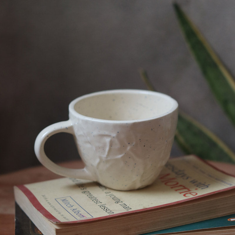 Buy Meva Ceramic Cup (230 ML) - White Mug & Tea Cup from Vaaree