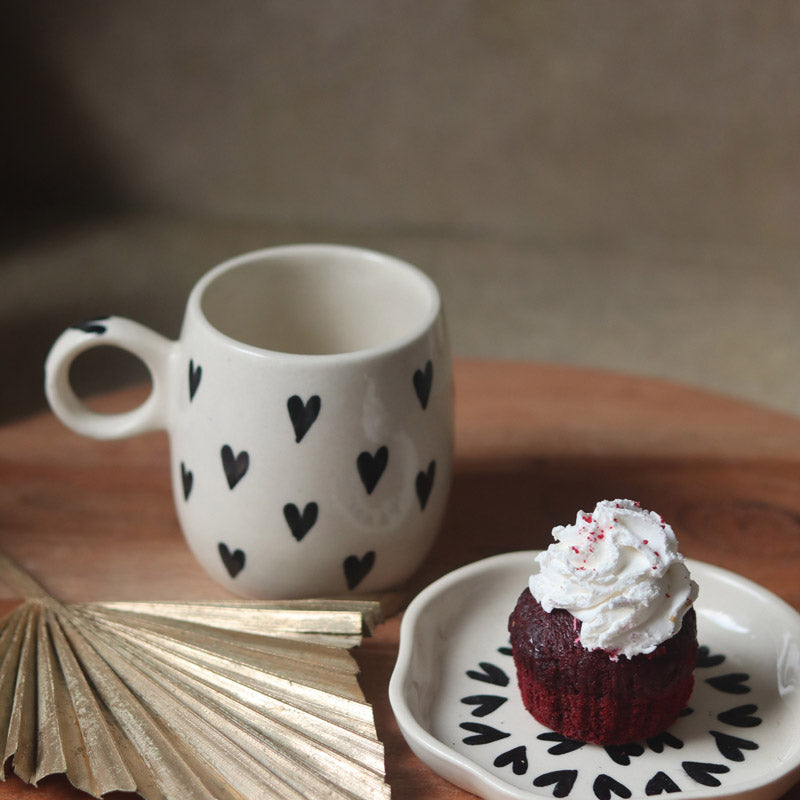 Buy Hearty Tale Cup & Saucer - Four Piece Set Mug & Tea Cup from Vaaree