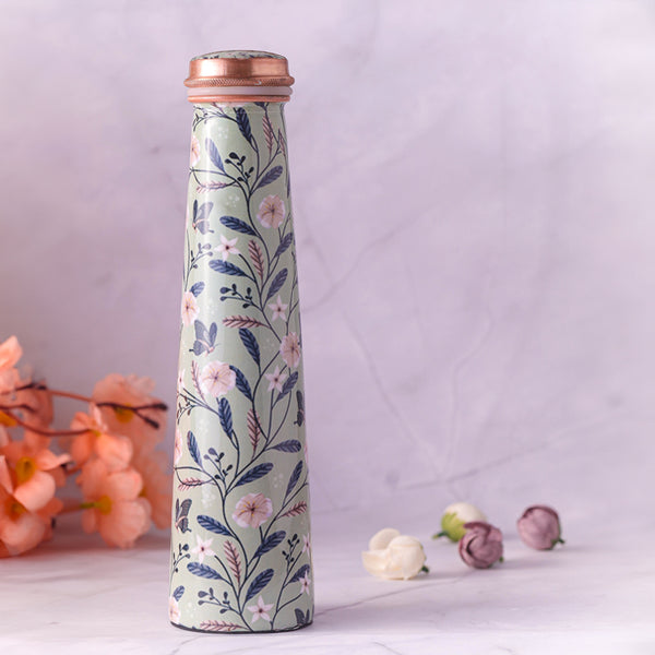 Buy Floral Garden Copper Bottle Bottle from Vaaree