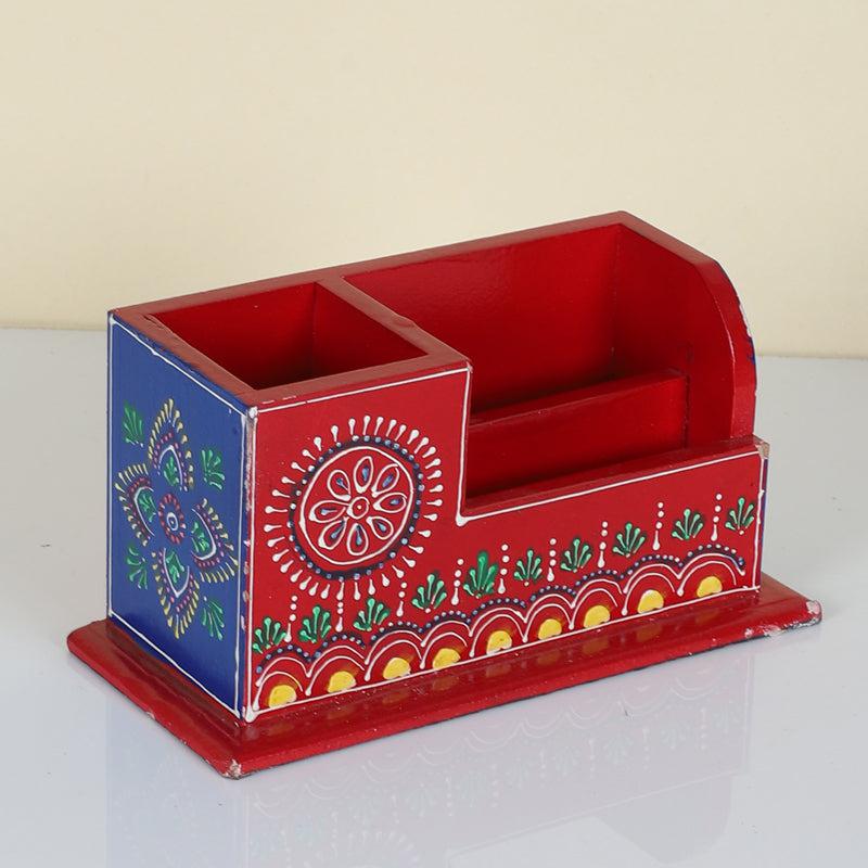 Buy Vidya Handpainted Table Organizer Pen Stand from Vaaree