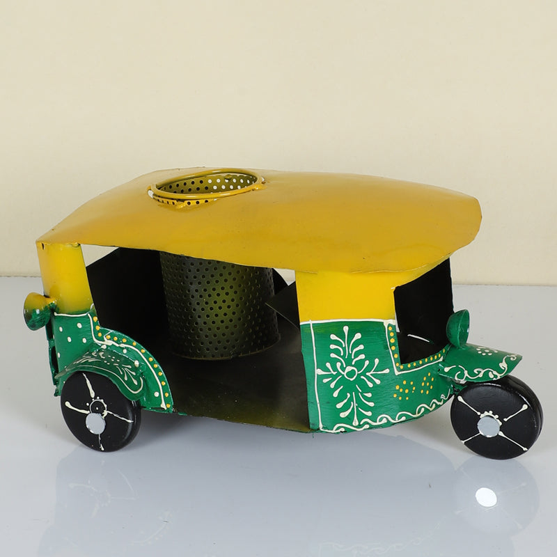 Buy Desi Auto Stationary Stand - Green & Yellow Pen Stand from Vaaree