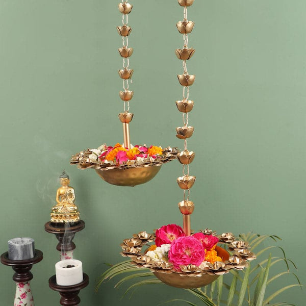 Buy Sthirani Hanging Urli - Set Of Two at Vaaree online | Beautiful Festive Accents to choose from